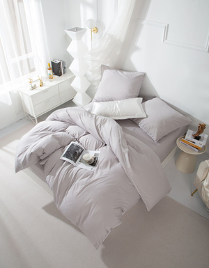 POŚCIEL QUEEN SZARY BIAŁA BIZA