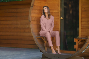 Eleganckie dresy damskie z długim rękawem i długą nogawką KARINA Italian Fashion