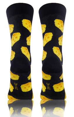 Długie Skarpetki Kolorowe Bawełniane Unisex 90% Bawełna z Zabawnym Wzorem Sesto Senso