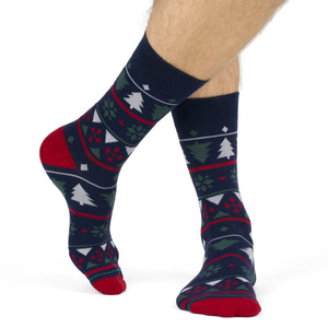 Świąteczne Skarpety Męskie Bawełniane