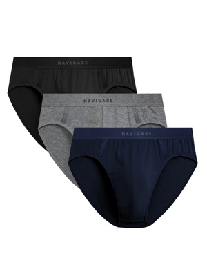 slipy męskie zew. guma jersey 95% baw. 5% ela. 102T-3PAK-GRA/SZMC/CZA-4/M