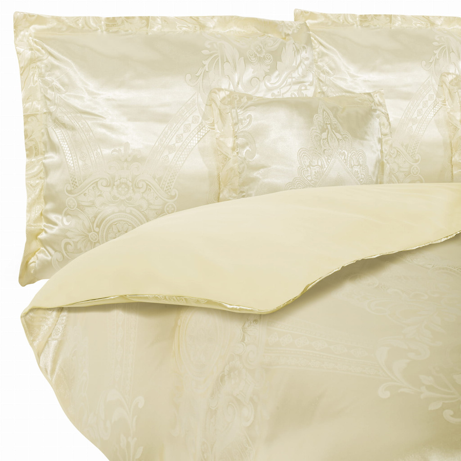 Biała atłasowa pościel 120 g/m2 Model AT005 Spod Igły i Nitki – luksusowy sen