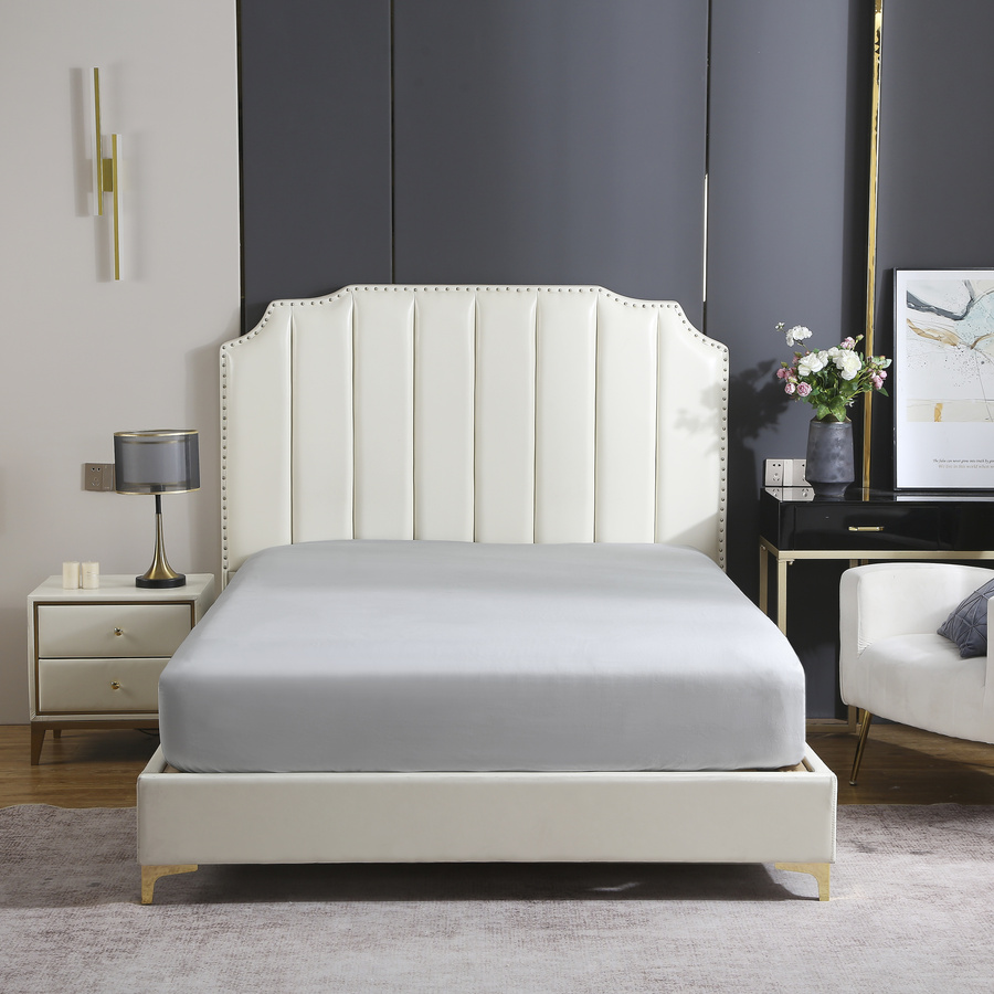 PRZEŚCIERADŁO SATYNA JASNY SZARY