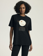 Damska piżama bawełniana Dairoku 43728 czarna