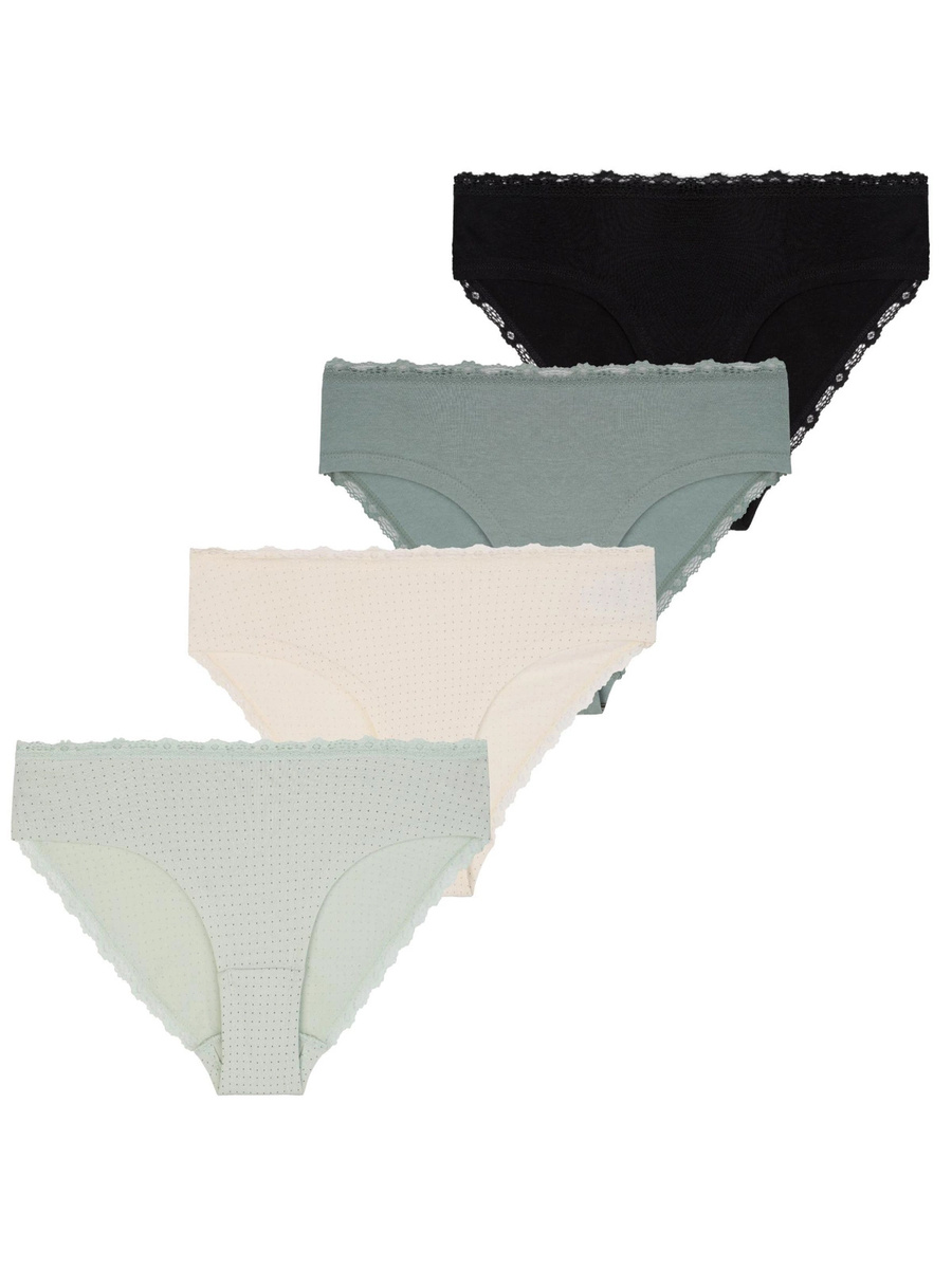 Figi damskie bikini z koronką 4-pak
