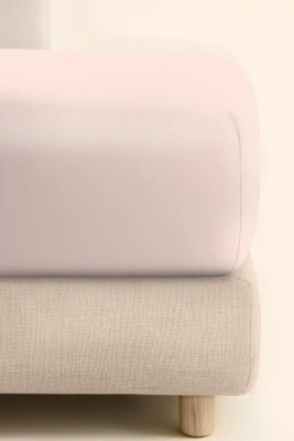 Prześcieradło Jersey Pudrowe