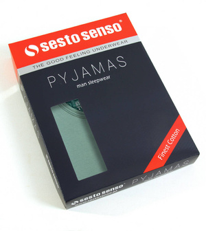 Elegancka piżama męska krótka 100% bawełna Model 2242/11 Sesto Senso – komfortowy sen