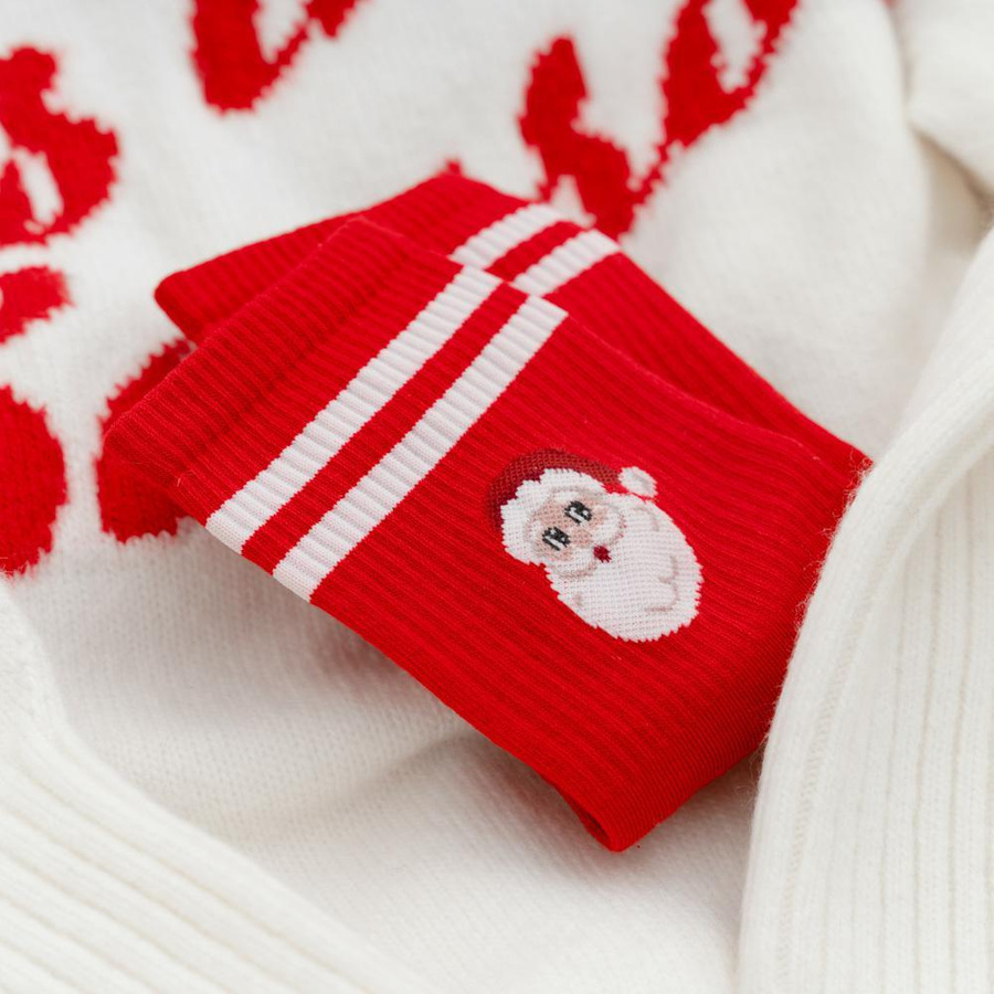 Skarpety Świąteczne Damskie Bawełniane