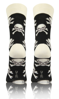 Długie Skarpetki Kolorowe Bawełniane Unisex 90% Bawełna z Zabawnym Wzorem Sesto Senso