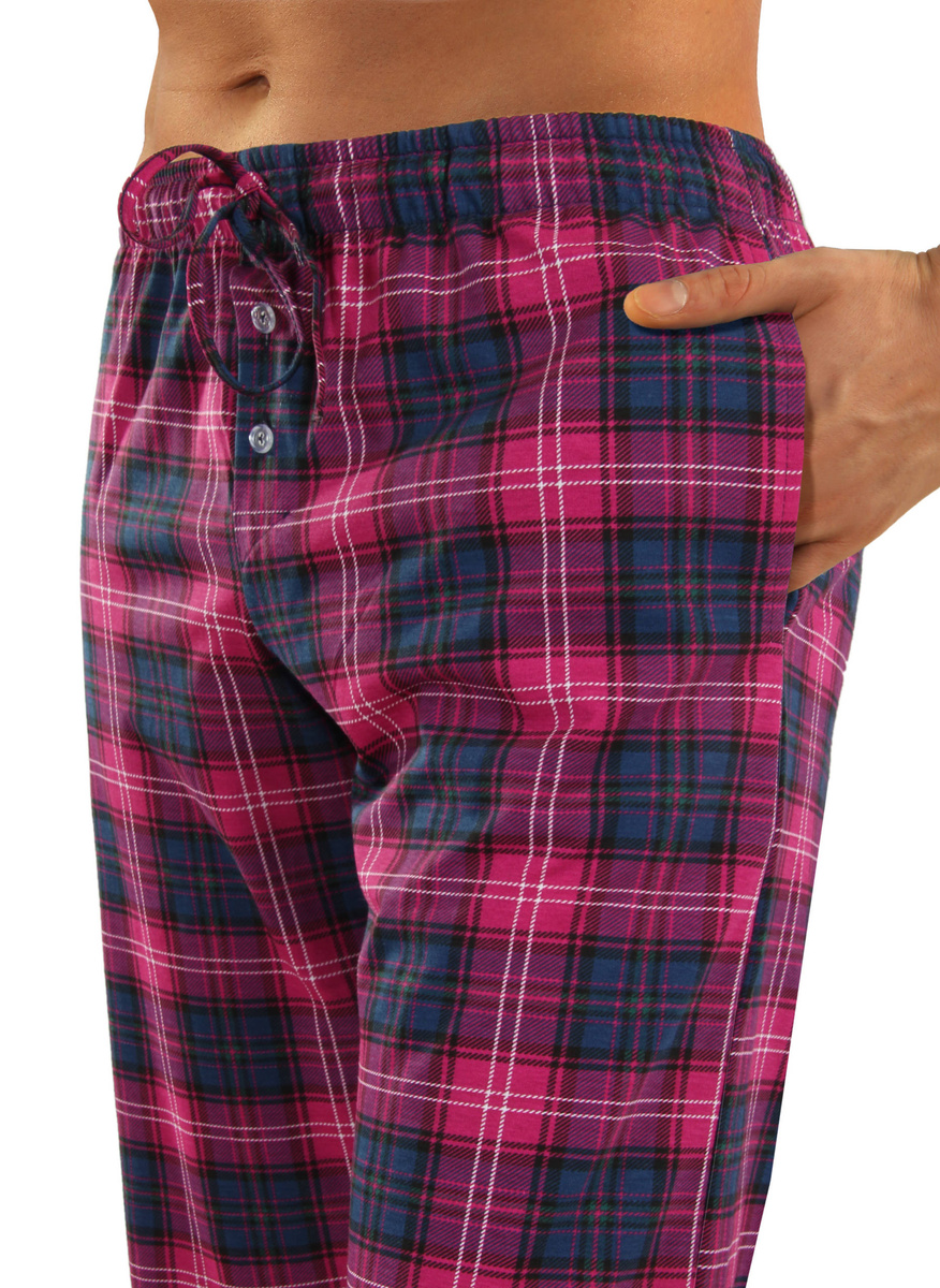 Granatowa klasyczna piżama męska długa 100% bawełna Jasiek Sesto Senso – całoroczny komfort