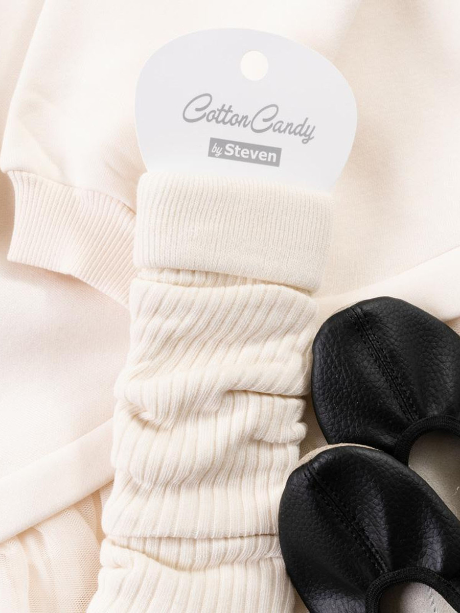 Żółte Bawełniane Getry Dziecięce Comfort