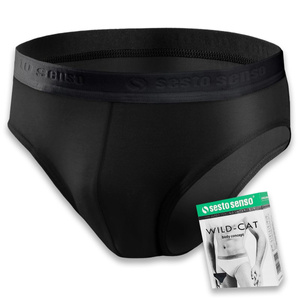 Slipy męskie z ozdobną gumą 3-pak 95% bawełna SM05 Sesto Senso – komfort i styl