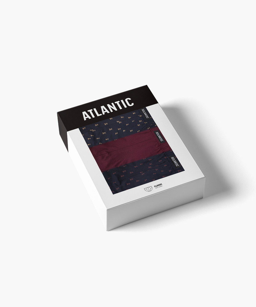 Bawełniane slipy męskie 100% bawełna 3MP-183 Atlantic – komfort na co dzień