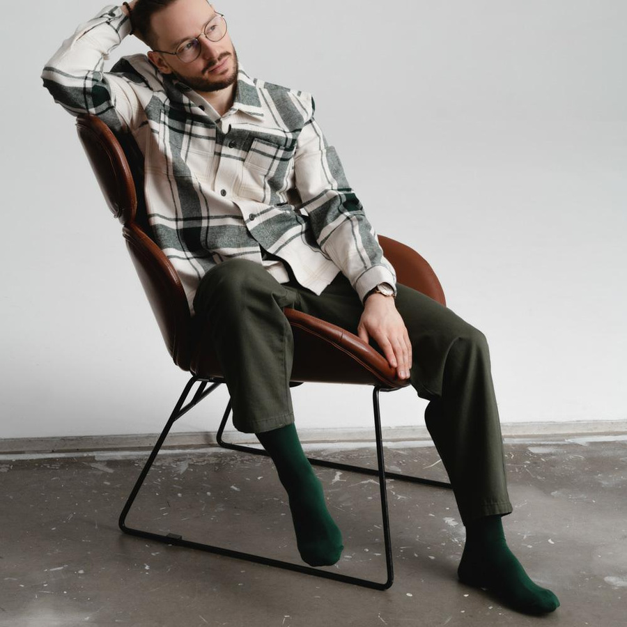 Skarpety męskie garniturowe gładkie Art. 056