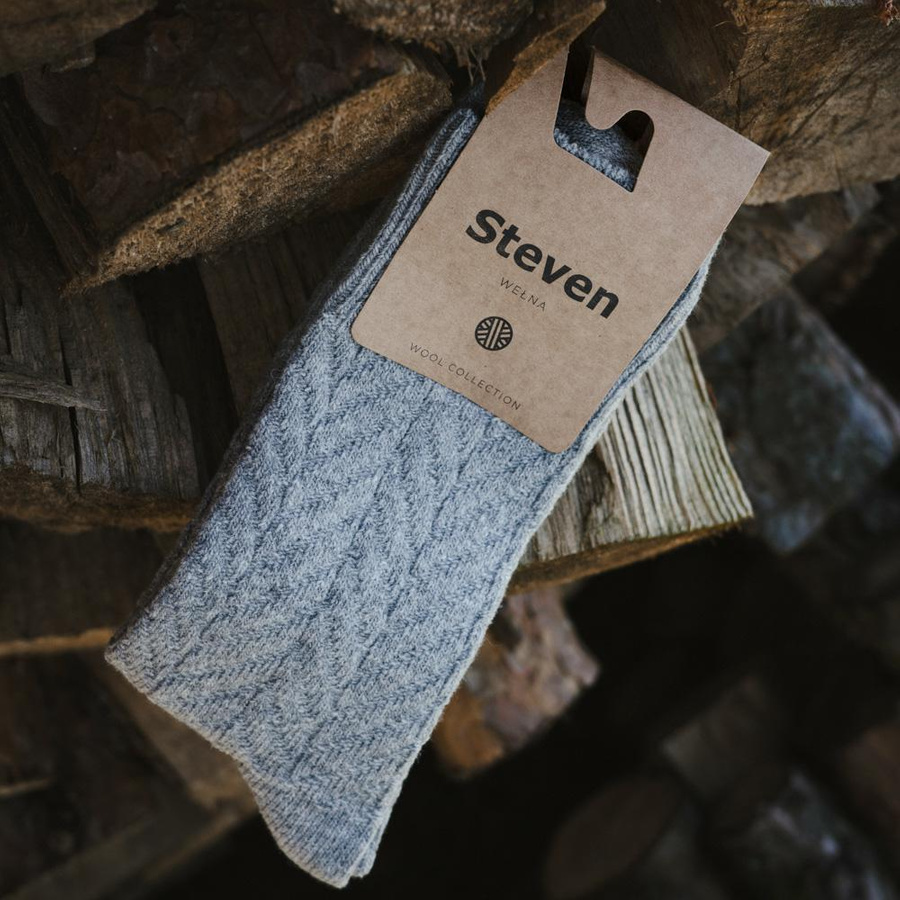 Skarpety wełniane Art.093 Jodełka