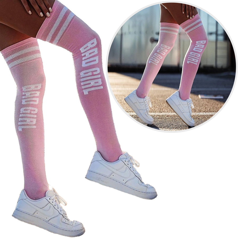 Zakolanówki bawełniane BAD GIRL