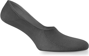 Grafitowe niewidoczne stopki balerinki męskie z bawełny Sesto Senso – komfort przez cały dzień