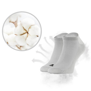 Szare skarpetki stopki męskie 80% bawełna Air Control Sneakers Sesto Senso – komfort sportowy