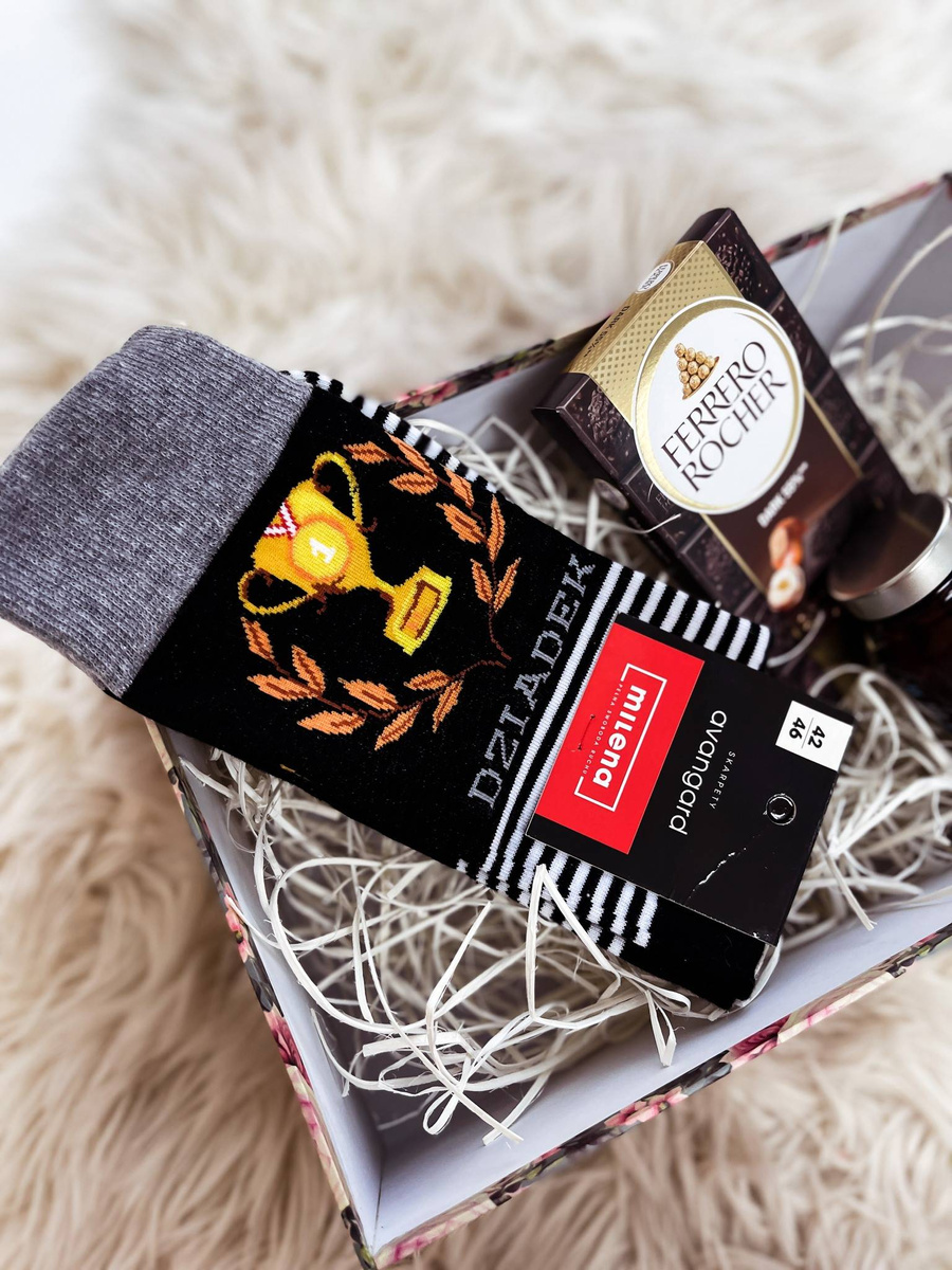 Skarpetki męskie czarne bawełniane