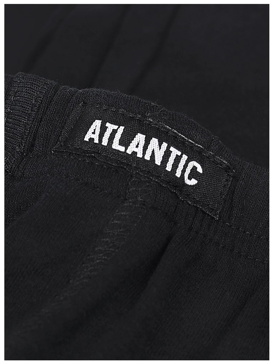 Czarne kalesony męskie bawełniane 95% z elastanem Atlantic – komfort i wygoda.