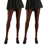 2x Rajstopy kryjące z microfibry CALDO 70DEN