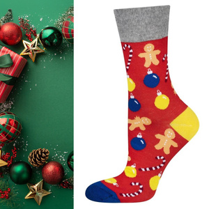 "Bawełniane Skarpety Świąteczne Męskie"