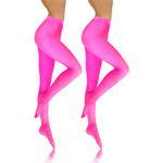 2x Kolorowe rajstopy kryjące z microfibry Hiver 40DEN