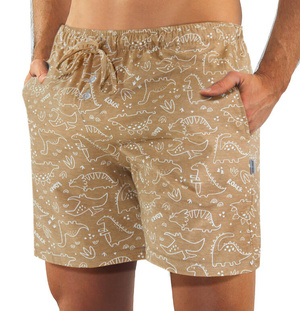 Elegancka piżama męska w paski krótka 100% bawełna Sesto Senso – komfort i styl