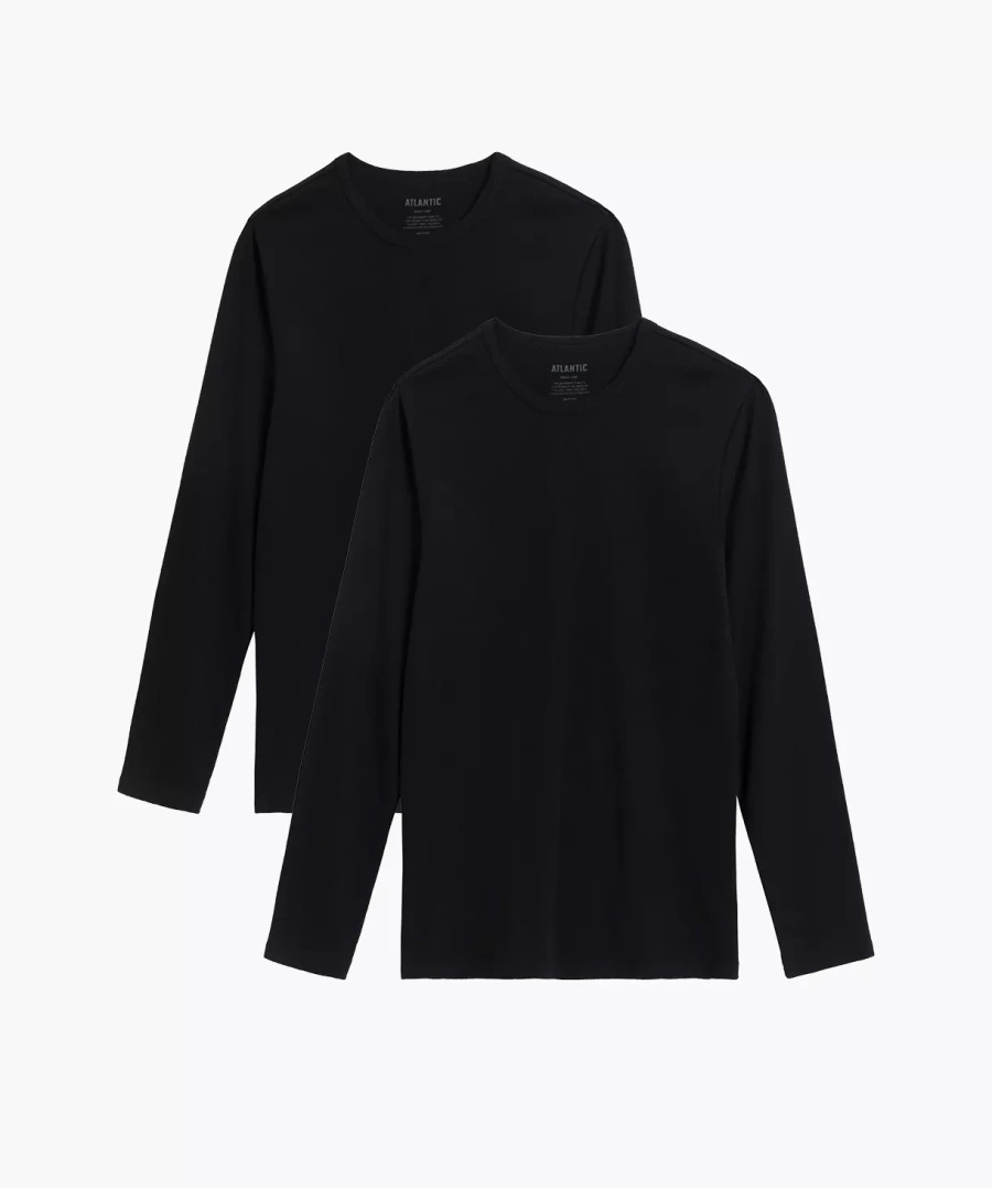 2-PACK Koszulka męska z długim rękawem