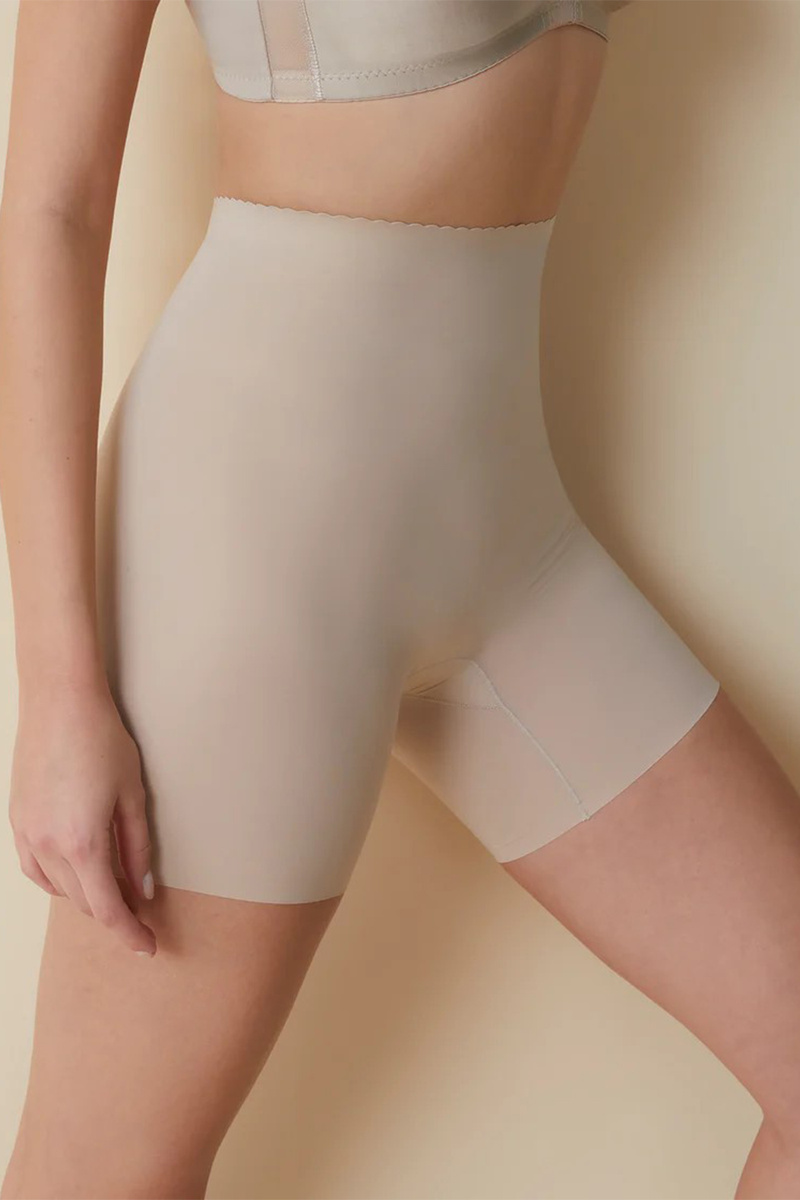 Faja Pantalón 504 modelujące figi z nogawkami, tierra-beż