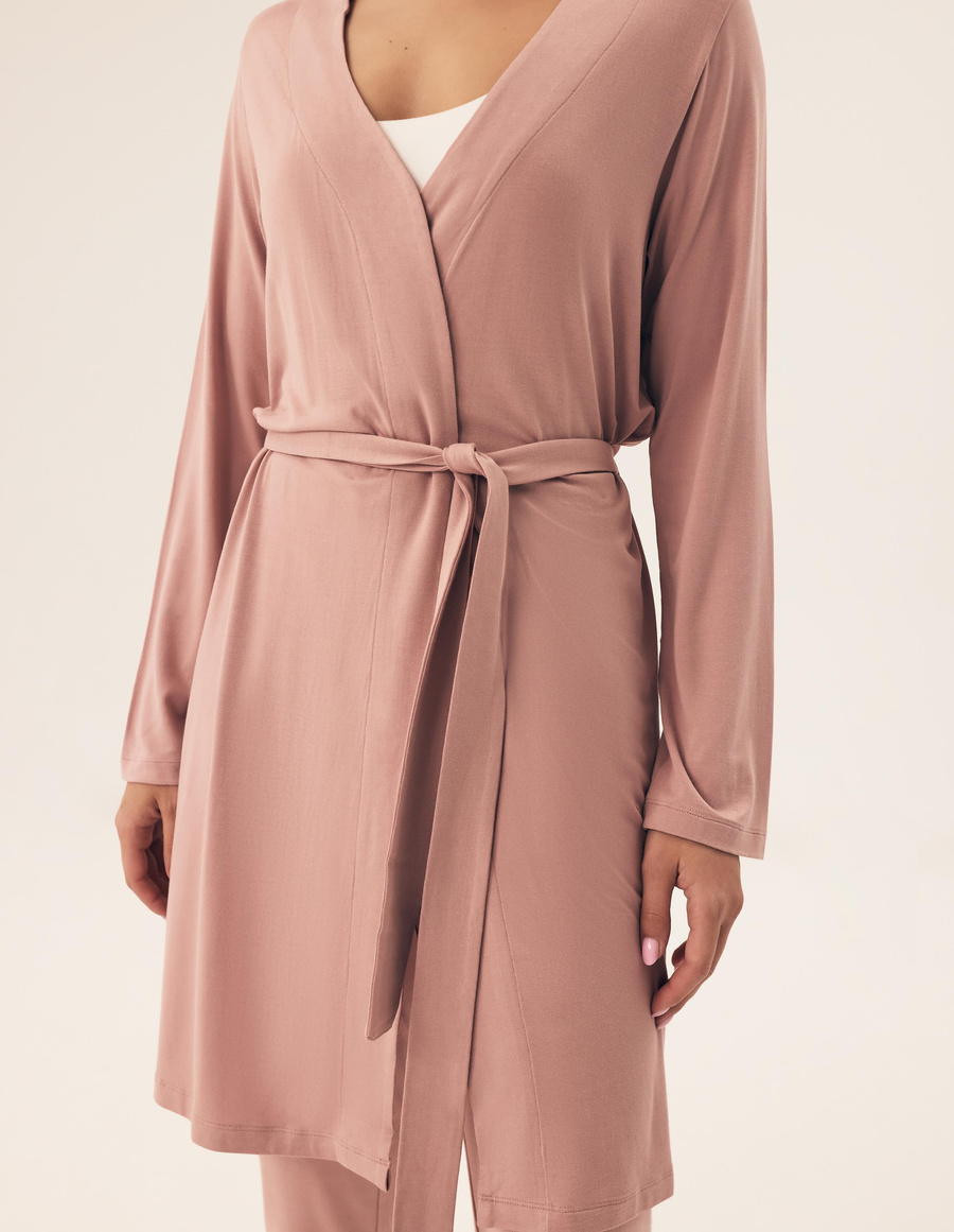 Damski szlafrok Noves 42681 light grey