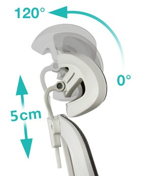 Fotel biurowy V1 ciemny szary