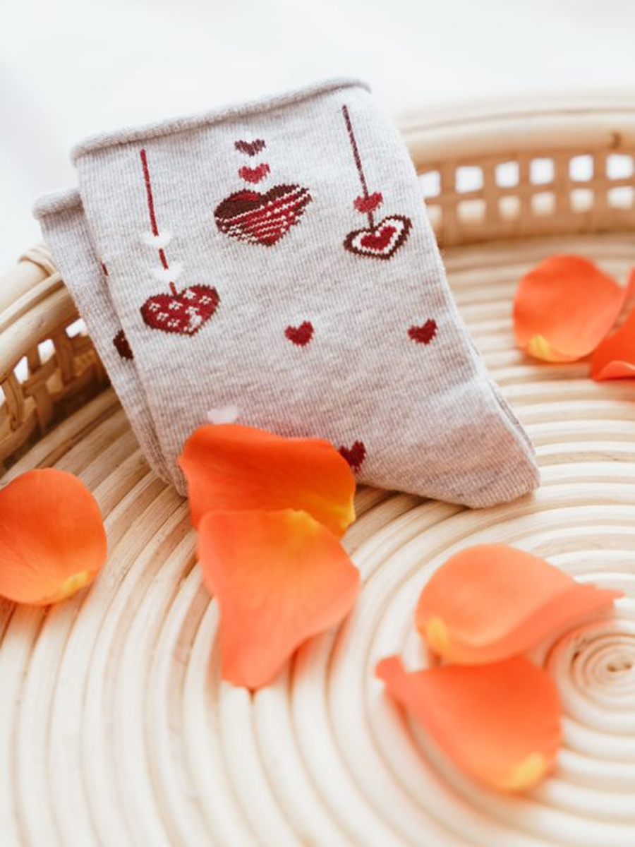 Kolorowe SKARPETY NA WALENTYNKI Art. 136 Steven