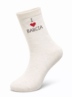 Skarpetki damskie super babcia ecru