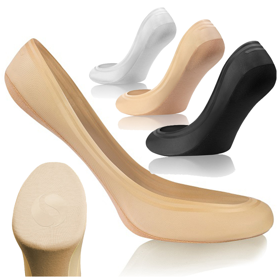 3x Stopki Balerinki Laserowo Cięte z Silikonem