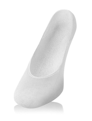 Białe anatomiczne balerinki damskie 80% bawełna Sesto Senso – komfort przez cały dzień