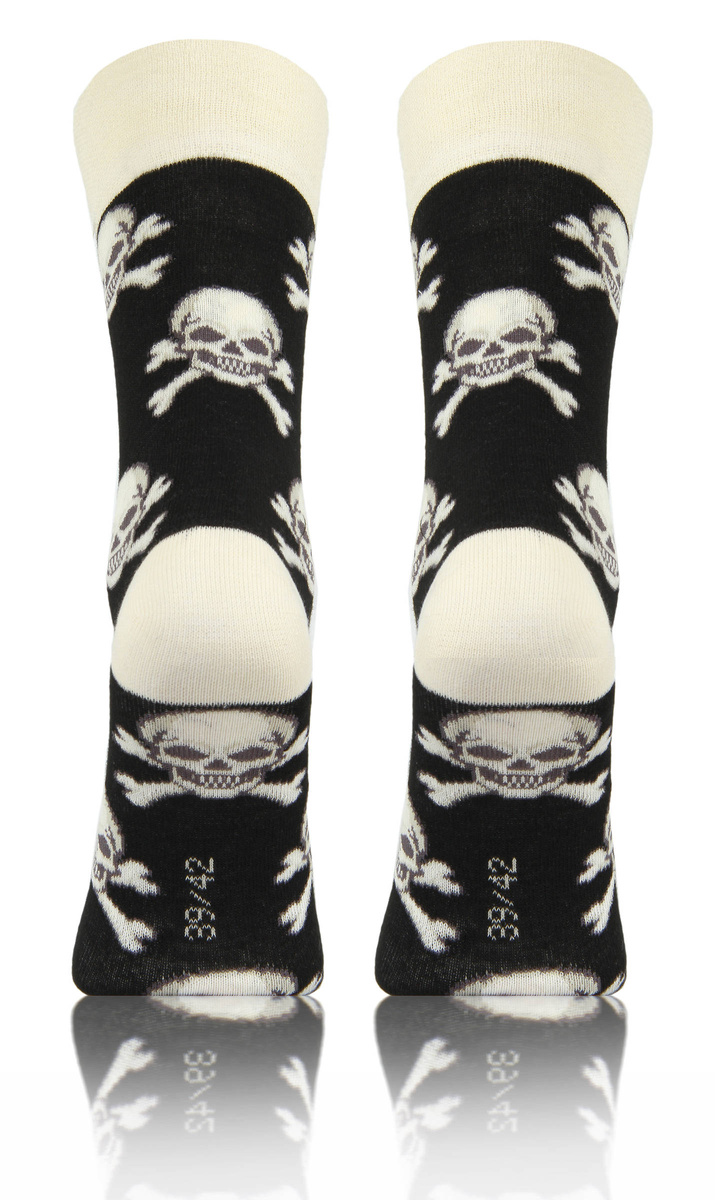 Długie Skarpetki Kolorowe Bawełniane Unisex 90% Bawełna z Zabawnym Wzorem Sesto Senso