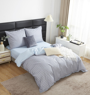 Szara dwustronna pościel Satynowa 100% bawełna Model S064 Spod Igły i Nitki – komfort snu