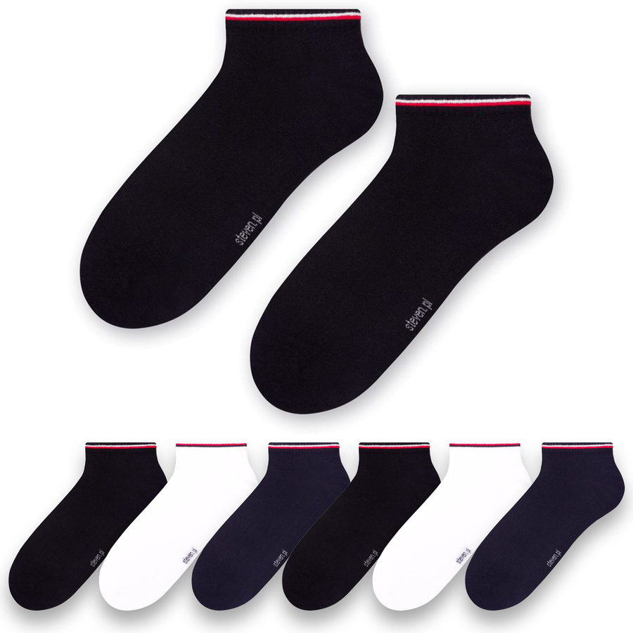 6X Stopki męskie z paskami art. 075