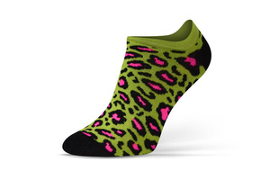 Cętki zielone skarpety stopki unisex 90% bawełna Finest Cotton Sesto Senso – styl i wygoda