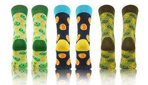 3X Kolorowe Skarpety NIE DO PARY