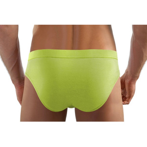 Pistacjowe gładkie slipy męskie 95% mikromodal SM03 Sesto Senso – komfort i trwałość codziennie