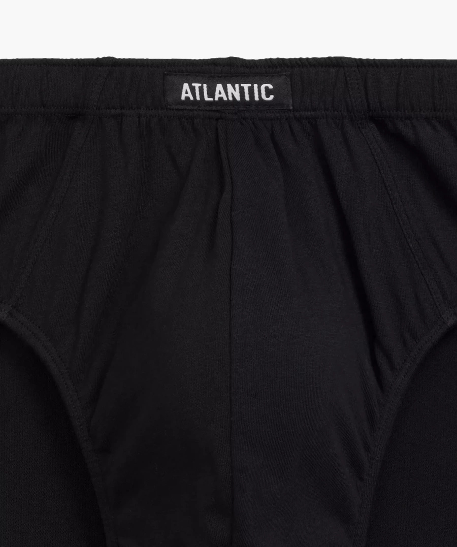 Czarne komfortowe slipy męskie 5-pack z bawełny Atlantic – maksymalny komfort użytkowania
