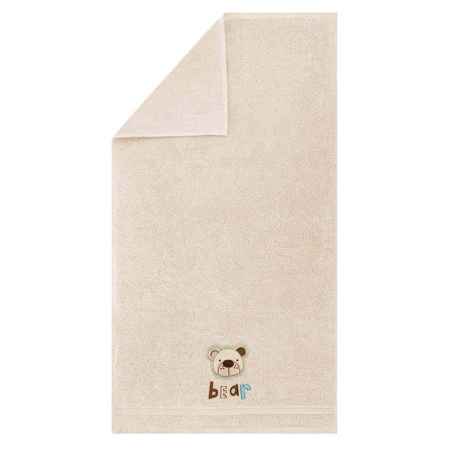 Beżowy gruby ręcznik dziecięcy model Teddy Spod Igły i Nitki – doskonałe chłonięcie wody