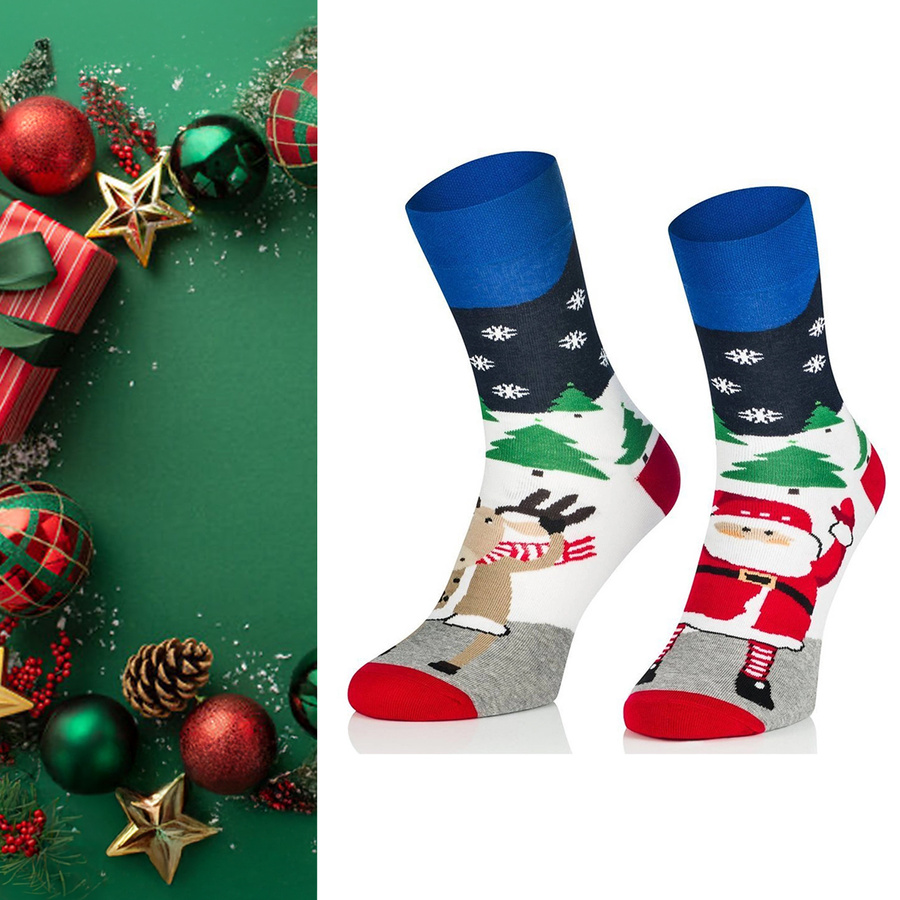 Kolorowe skarpety świąteczne ART. 1887 Intenso