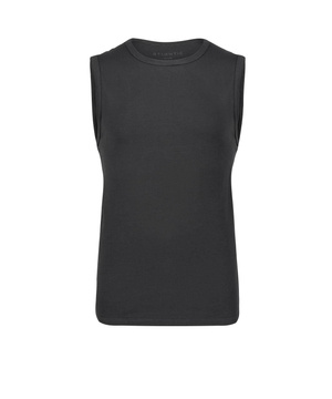 Grafitowa koszulka męska z bawełny 95% elastan Atlantic – komfort i styl na co dzień