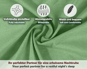 Jasnozielone elastyczne prześcieradło z gumką 80% bawełna Jersey Sesto Senso – komfort snu