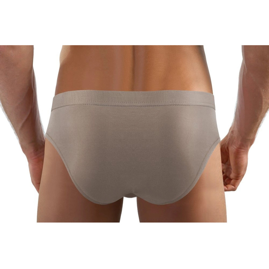 Beżowe miękkie slipy męskie 95% bawełna SM02 Sesto Senso – komfort i styl na co dzień