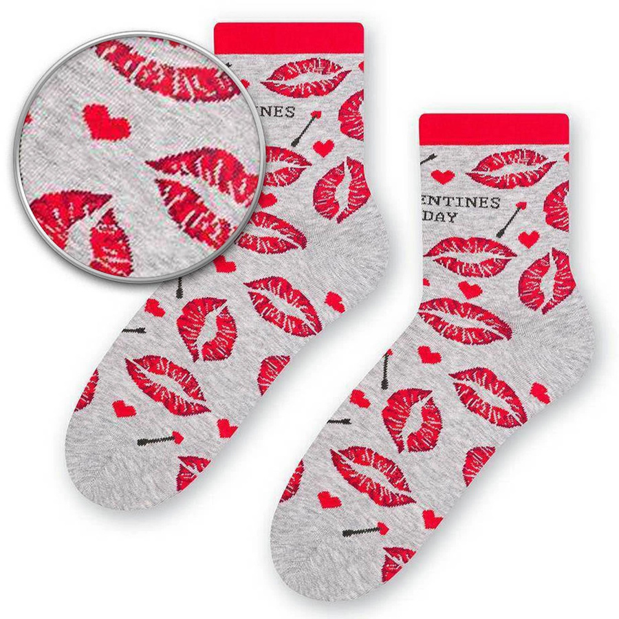 Kolorowe SKARPETY NA WALENTYNKI Art. 136 Steven