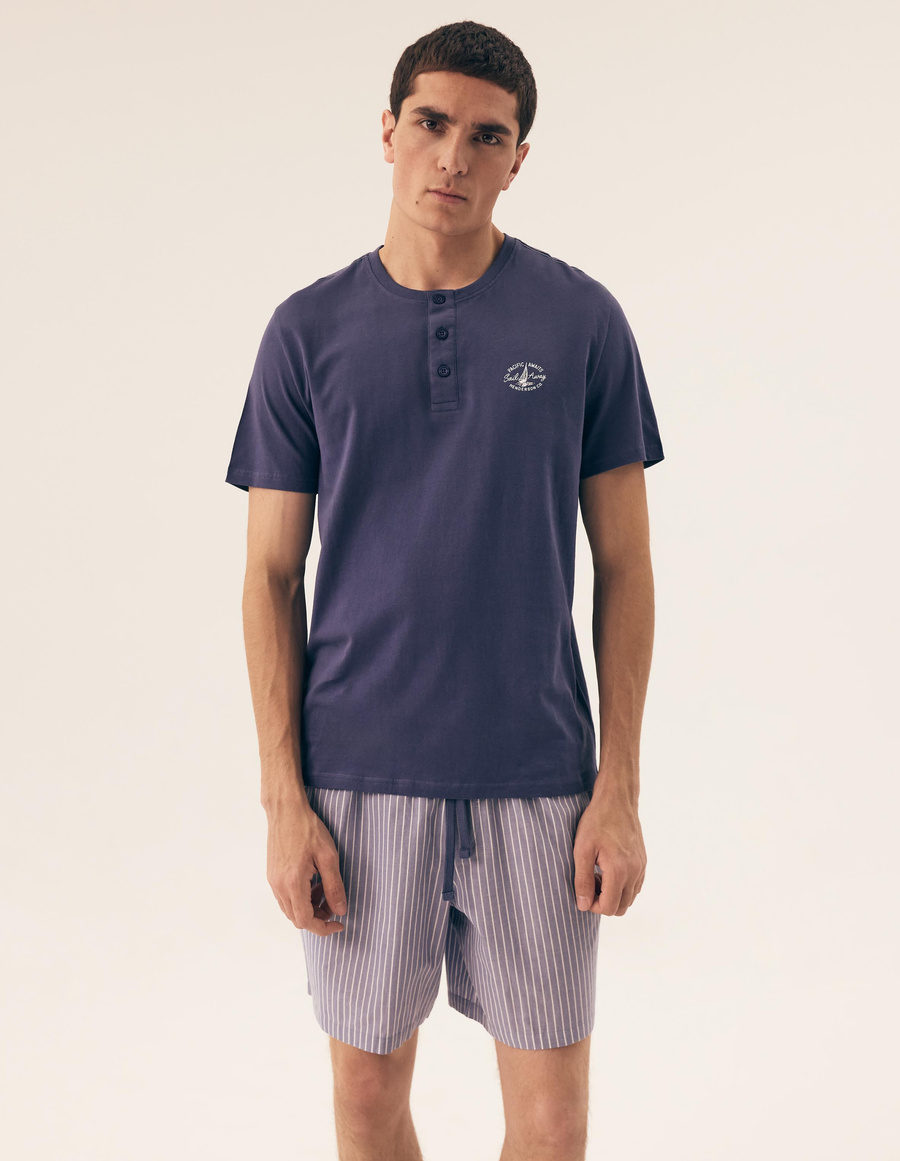 Piżama Męska Octave Bawełniana